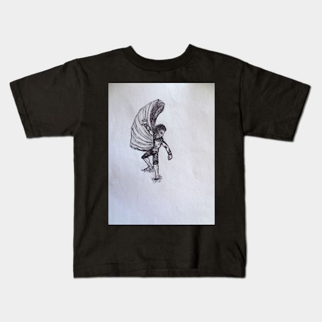 Wind Surfer Kids T-Shirt by kaydee21